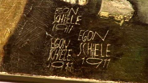 Signatur von Egon Schiele
