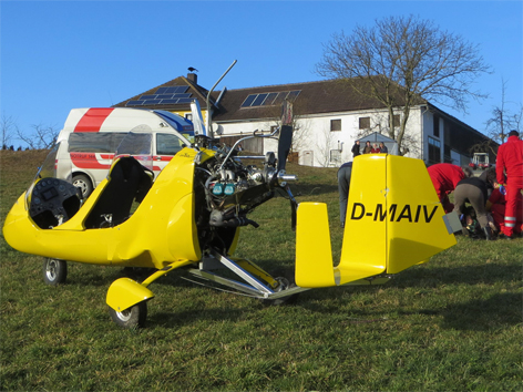 Gyrocopter in Tragwein abgestürzt
