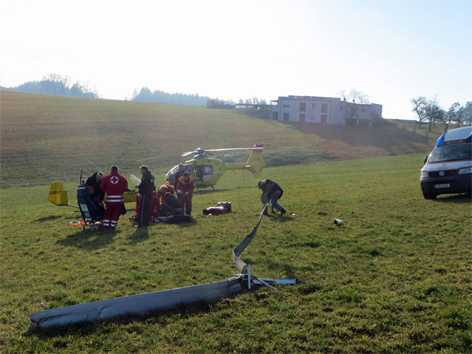 Gyrocopter bei Tragwein abgestürzt
