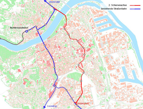 Einigung über neue Straßenbahntrasse Ost für Linz, soll 2020 fahren