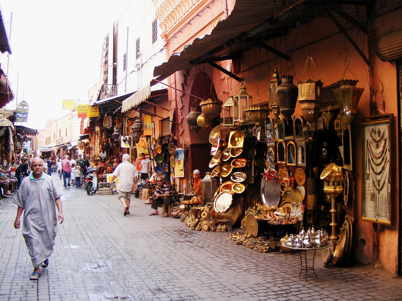 Urlaub - Souk in Marrakesch