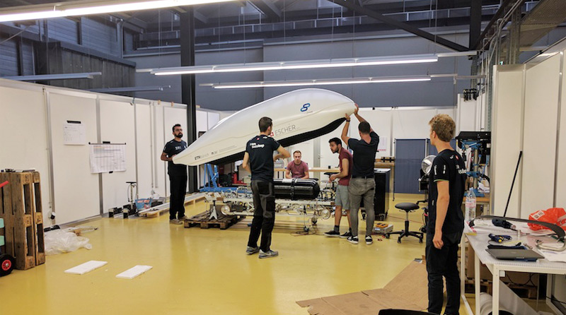 Studenten bauen Hyperloop zusammen