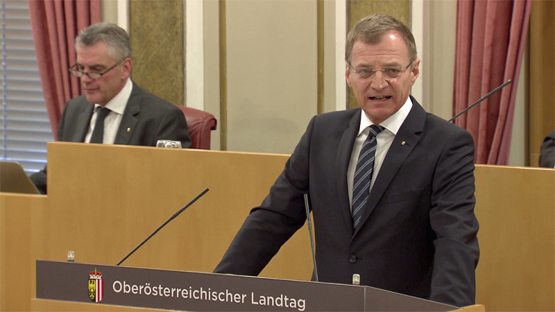 Landeshauptmann Thomas Stelzer Landtag