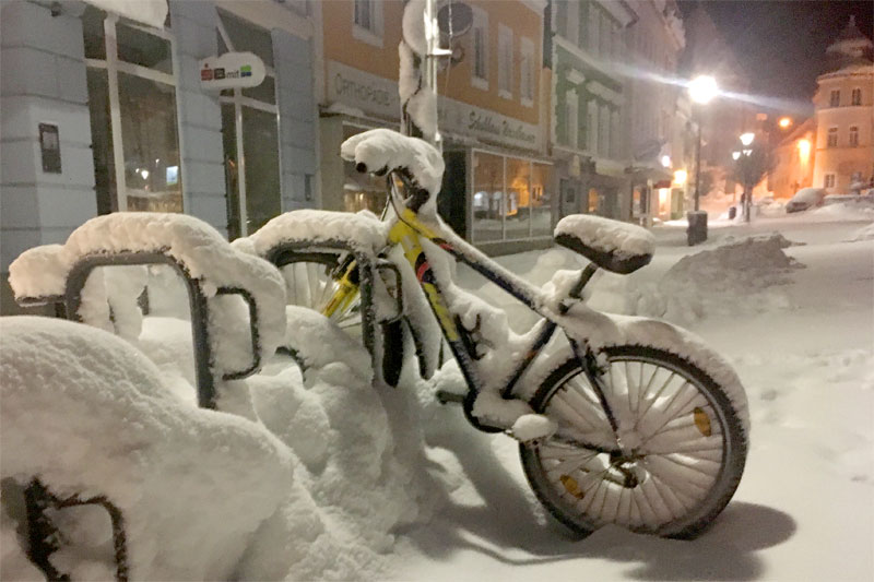 Schnee in Bad Leonfelden